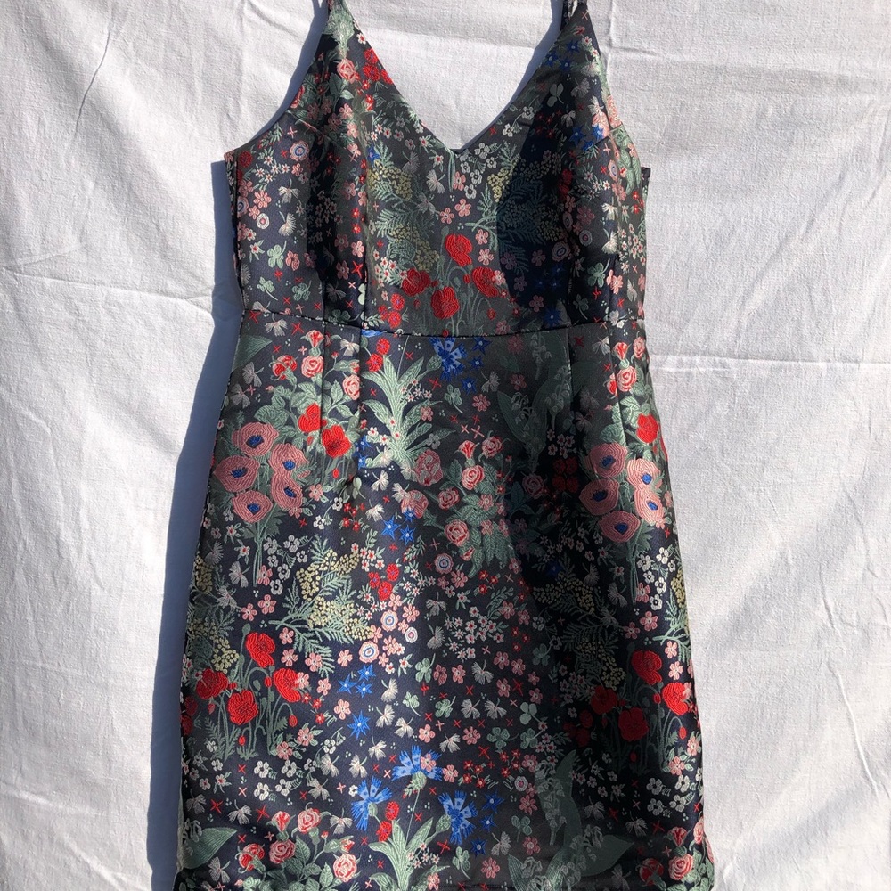 Floral patterned formal dress